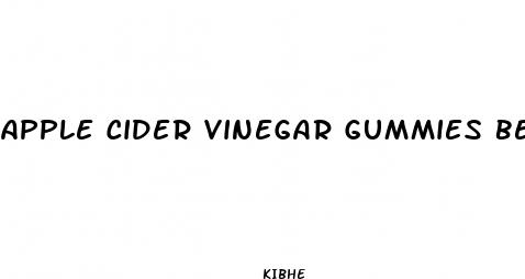 apple cider vinegar gummies belly fat