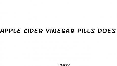 apple cider vinegar pills does it help you lose weight