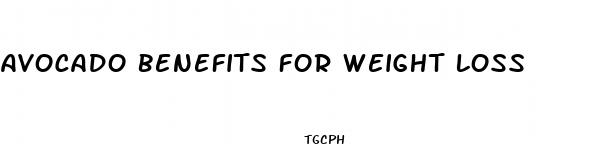 avocado benefits for weight loss