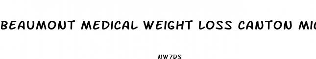 beaumont medical weight loss canton michigan