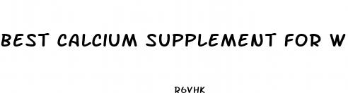 best calcium supplement for weight loss