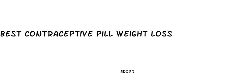 best contraceptive pill weight loss