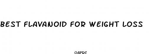 best flavanoid for weight loss