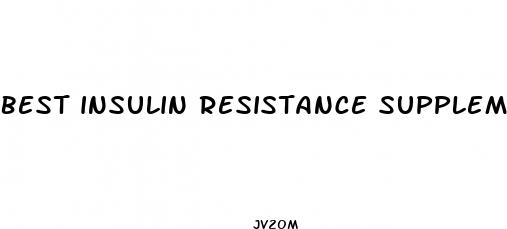 best insulin resistance supplements for weight loss