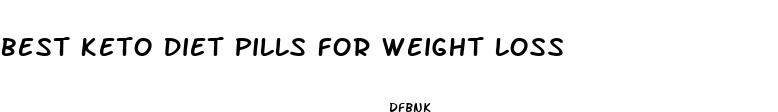 best keto diet pills for weight loss