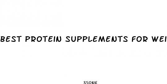 best protein supplements for weight loss