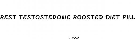 best testosterone booster diet pill