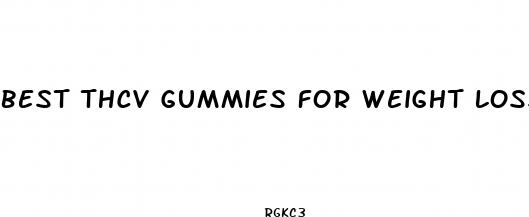 best thcv gummies for weight loss