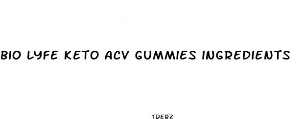 bio lyfe keto acv gummies ingredients