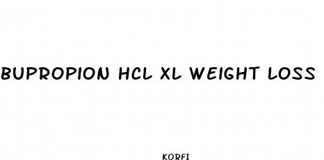 bupropion hcl xl weight loss