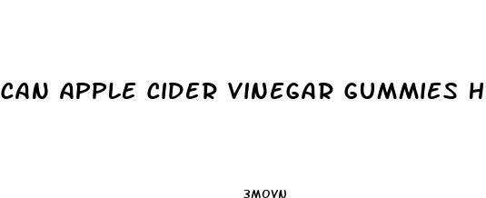 can apple cider vinegar gummies help with weight loss