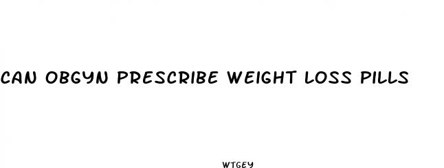 can obgyn prescribe weight loss pills