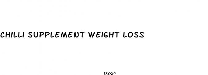 chilli supplement weight loss