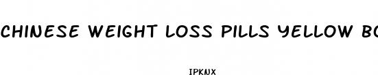 chinese weight loss pills yellow box