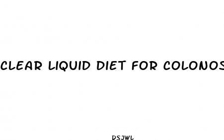 clear liquid diet for colonoscopy gummy bears