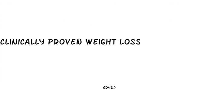 clinically proven weight loss 