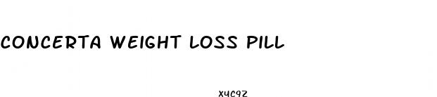 concerta weight loss pill
