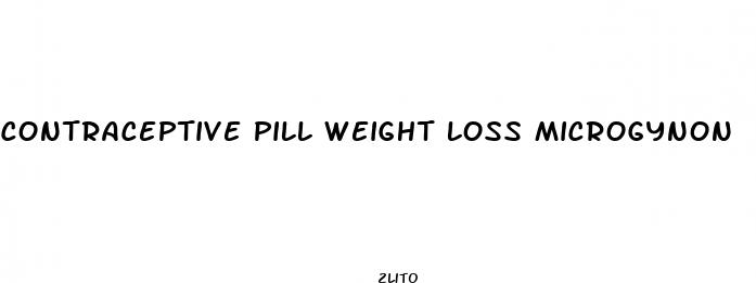 contraceptive pill weight loss microgynon