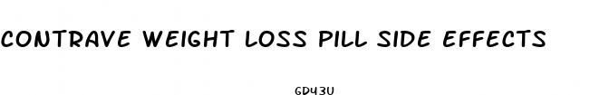 contrave weight loss pill side effects