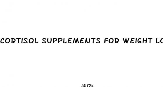 cortisol supplements for weight loss