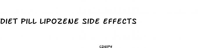 diet pill lipozene side effects