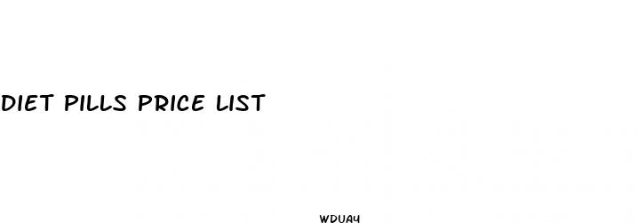 diet pills price list