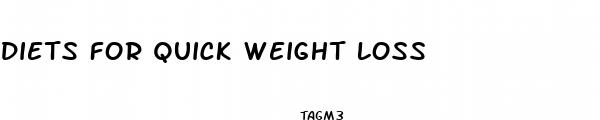 diets for quick weight loss