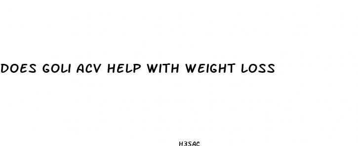 does goli acv help with weight loss