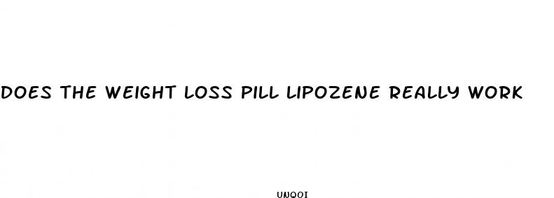 does the weight loss pill lipozene really work