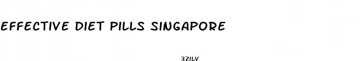 effective diet pills singapore