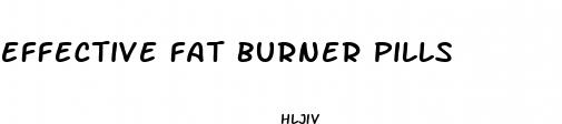 effective fat burner pills