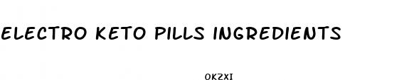 electro keto pills ingredients