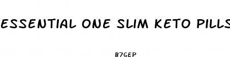 essential one slim keto pills reviews