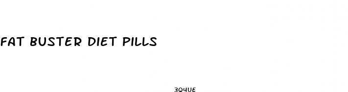 fat buster diet pills