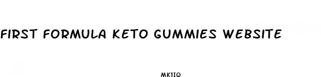 first formula keto gummies website
