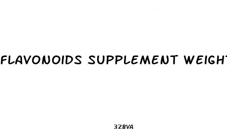 flavonoids supplement weight loss