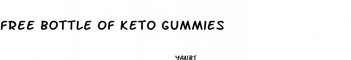 free bottle of keto gummies