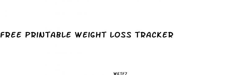 free printable weight loss tracker