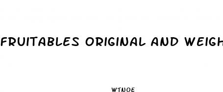 fruitables original and weight loss formula 