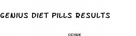 genius diet pills results