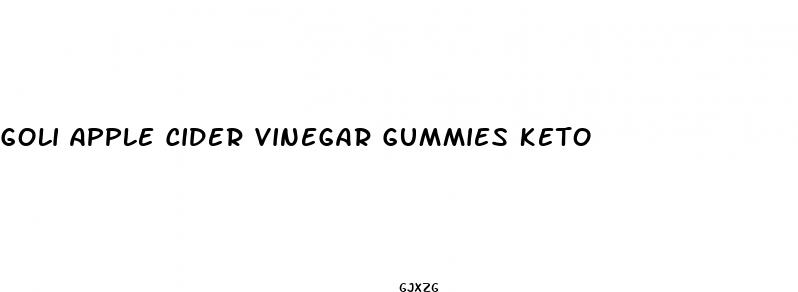 goli apple cider vinegar gummies keto