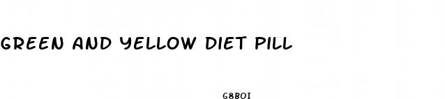 green and yellow diet pill