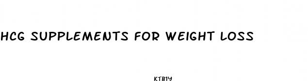 hcg supplements for weight loss
