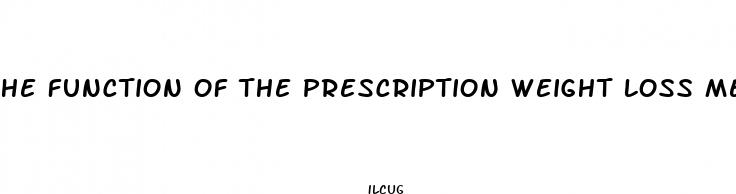 he function of the prescription weight loss medication orlistat