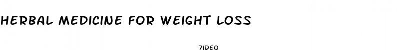 herbal medicine for weight loss