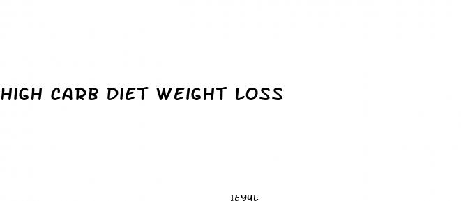 high carb diet weight loss