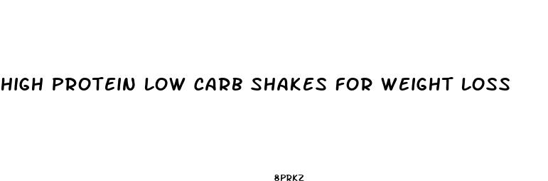high protein low carb shakes for weight loss
