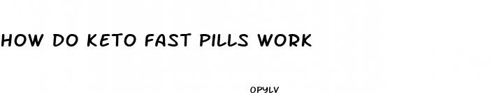 how do keto fast pills work