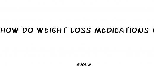 how do weight loss medications work