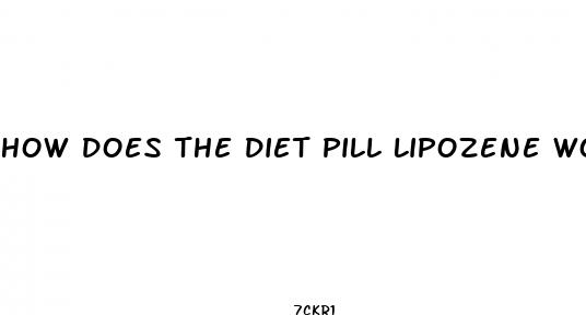 how does the diet pill lipozene work